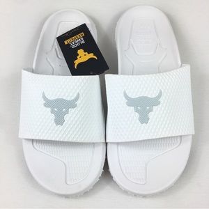 Under Armour ‘Project Rock’ SL 2.0 Michelin Slides sandals White Men’s 11 New